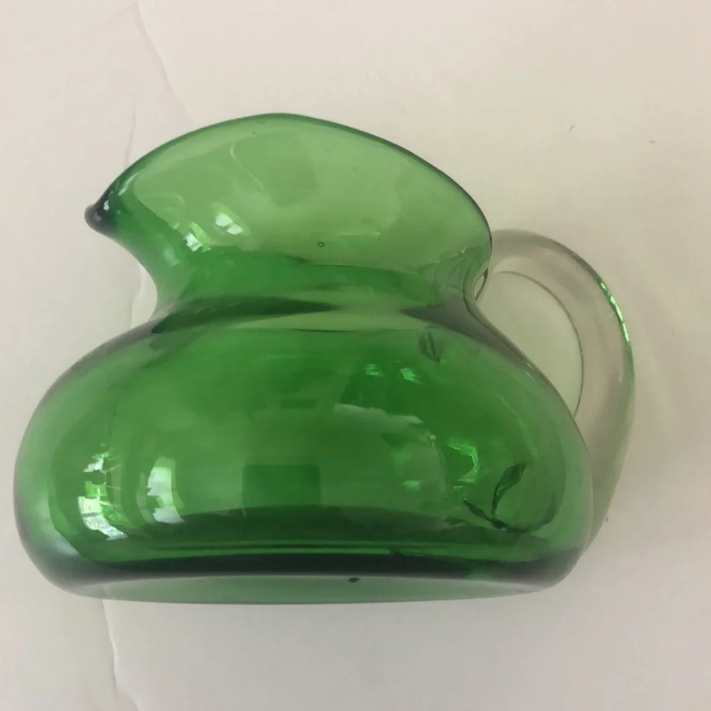 Bischoff Green Hand Crafted Vintage Green Pitcher